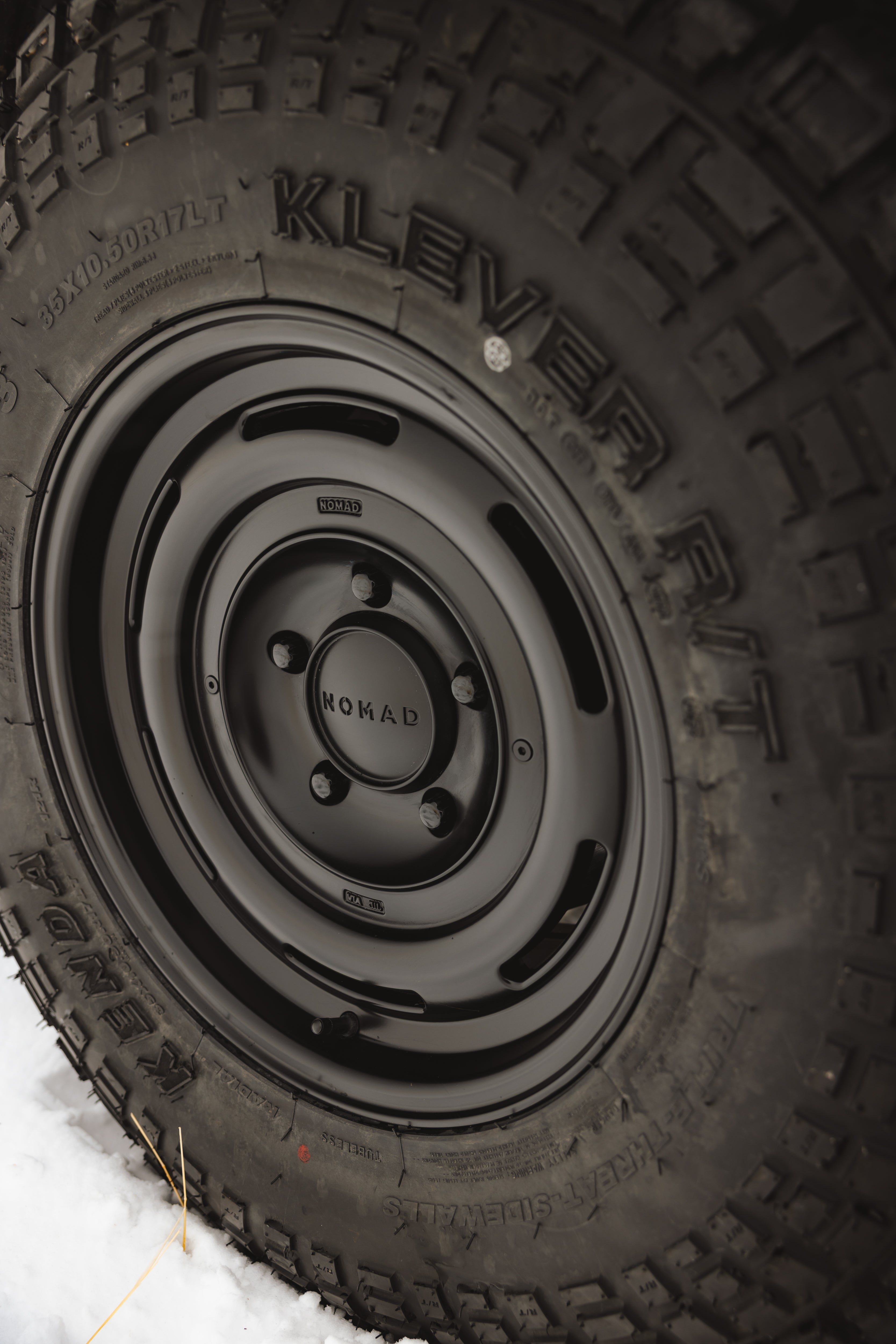 504 Field Satin Black – Nomad Wheels